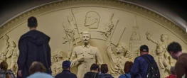 A statue of Stalin is unveiled in the Moscow subway as Russia tries to revive the dictator's legacy