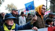 Thousands rally again in Georgia to protest the Oct. 26 parliamentary election they say was rigged