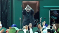 Kim Jong Un rides his trademark train to China. He also has a plane, limos and horses