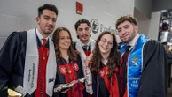 Quintuplets graduate from same college together