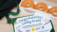 Doughnut chain giving away free graduation treats