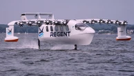 Winged ferry that glides like a pelican tested for coastal transportation