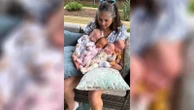 Grandmother opens up after video of her holding 4 of her grandbabies goes viralThe TikTok clip has already racked up over 5 million views.5/24/2024 03:10:46 EDT