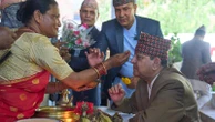 Hundreds greet Nepal's ex-king on his birthday as support for the ousted monarch grows