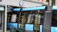 A tram derails and plows into a shop in the Norwegian capital but only 4 are lightly injured