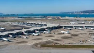 Airplane skids off the runway and into the sea at Hong Kong International Airport