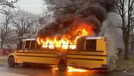 Hero bus driver safely evacuates kids from fire