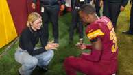 Commanders safety Jeremy Reaves proposes to girlfriend after team reaches playoffsThe Commanders beat the Atlanta Falcons to clinch a playoff spot on Sunday.12/30/2024 04:27:11 EST