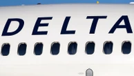 Delta plane wing clips empty aircraft during pushback from gate in Atlanta