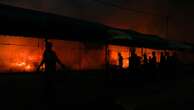 Israeli strike on hospital tent camp kills 4 and ignites a fire that burns dozens