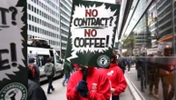 Starbucks workers strike nationwide in 'Red Cup rebellion,' union saysMore than 1,000 workers are set to go on strike in dozens of cities.5 minutes ago