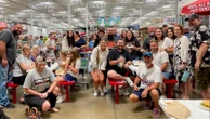 Wife throws husband a surprise birthday party at Costco, his favorite store Clint Blevins celebrated his 27th birthday at his favorite store.5/8/2024 04:31:00 EDT