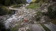 Tourists helicoptered down from Swiss mountain resort after mudslide cuts off road access