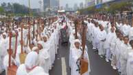 Thousands gather in Ethiopia's capital to celebrate a religious festival. Many are thinking of peace