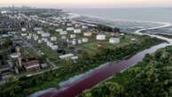 'Looks like a stream of blood.' Argentina river turns red, sparking toxic leak fears