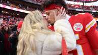 Patrick and Brittany Mahomes celebrate Kansas City Chiefs advancing to Super Bowl LIX