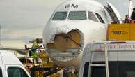 Hailstorm damages nose, cockpit windows of Austrian Airlines plane