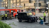 Several injured when a car slams into them in the German city of Stuttgart. The driver is arrested