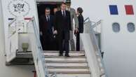 French president in Lebanon to meet the country's new leaders and discuss ceasefire with Israel