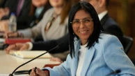 Venezuelan acting President Delcy Rodríguez asks workers for patience and promises May wage increase