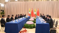 Myammar's military chief has first meeting with China's leader since taking power