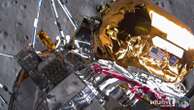 Toppled moon lander sends back more images, with only hours left until it dies