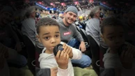 Hero hockey fan blocks puck from 4-year-old