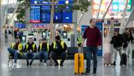 A one-day strike at 13 German airports, including the main hubs, brings most flights to a halt