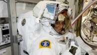 NASA's stuck astronaut steps out on a spacewalk after 7 months in orbit