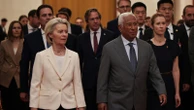 European leaders press demands on trade at scaled-back summit in Beijing