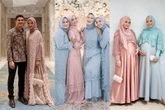 9 Gaya Kondangan Keluarga Citra Kirana, Didominasi Dress Brokat Glamor