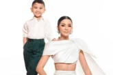 10 Gaya Pemotretan Kirana Larasati dan Putra Semata Wayang, Elegan!