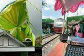 10 Potret Lucu Tenda Hajatan, Ada di Rel Kereta sampai Depan Kuburan
