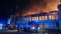 Ogromny pożar w Hajnówce. Płonie budynek handlowo-usługowy