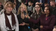 Seria pytań od protestujących. "Chcemy godnie żyć, a nie tylko przeżyć"