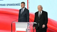 "W panice rzucili się odwracać kota ogonem". Kaczyński uderza w KO