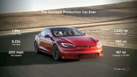 Tak w 2 sekundy przyspiesza do setki najpotężniejszy Model S Plaid [WIDEO]