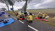 Dron zakłócił akcję służb po wypadku. Straż wystosowała apel