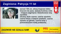 Zaginięcie 11-latki. "Poinformowano zagraniczne służby"