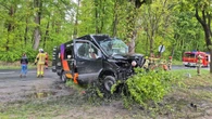 Wypadek busa pod Radomskiem. Sześć osób rannych