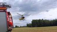 Chcieli rozpalić ognisko, doszło do wybuchu. W akcji dwa śmigłowce LPR
