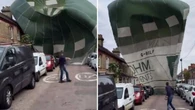 Balon zaczął spadać na ulicę. Katastrofie zapobiegł przechodzeń