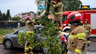 Powalone drzewa i setki interwencji straży. Front burzowy nad Polską