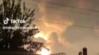 Sirena antiaerea squarcia la notte: incendio nel deposito petrolifero di Nizhyn, Cernihiv