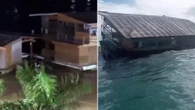 Messico, il lungo viaggio del ristorante: spazzato via dalla piena naviga per 200 km fino al mare