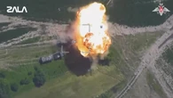 Drone di nuova generazione ZALA Z-16 russo deflagra in mille fiamme a Chernihiv