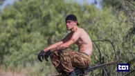Kiev, un angolo dove il tricolore rompe la monocromia gialla e blu 