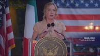 Meloni alla festa romana dell'indipendenza USA