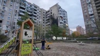 Il giorno dopo l'attacco russo: il quartiere Desnyanskyi di Kiev è stato colpito da un drone