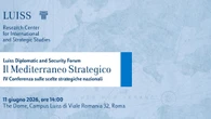 Diplosec2026, alla Luiss il focus sul Mediterraneo Strategico